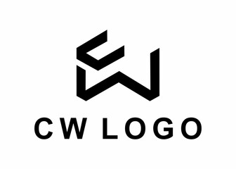 letter cw logo, design, Vector, illustration, creative icon, template