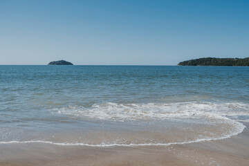 Praia de Piçarras em Balneário Piçarras, litoral de Santa Catarina, Brasil