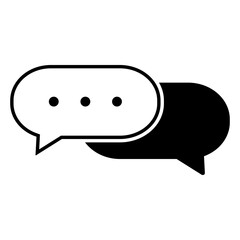 Chat Bubble Icon, Simple Icon Vector Design, best used for presentation, application, web and banner