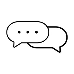 Chat Bubble Icon, Simple Icon Vector Design, best used for presentation, application, web and banner