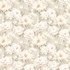 Graceful Watercolor Floral Seamless Patterns