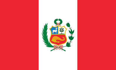 Obraz premium Flag of peru