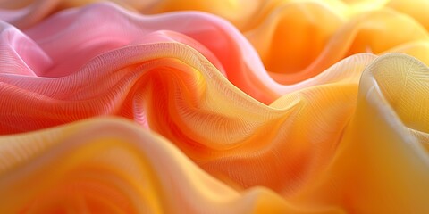 Obraz premium Abstract colorful vibrant textile fabric flowing wavy seamless pattern background. 