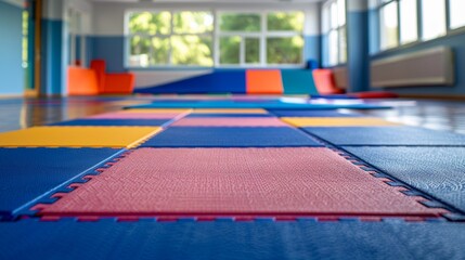 Gymnastics Mats in the Gym 