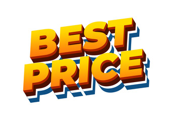 Best price. Text effect in 3D style with good colors