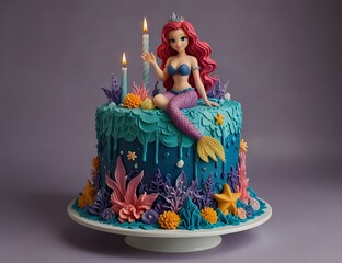 Mermaid birthday cake
