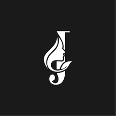 J women letter logo