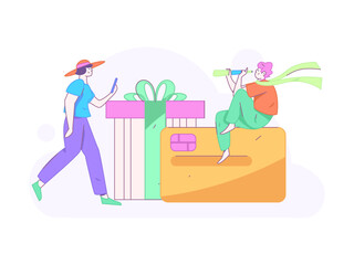 Internet financial management investment flat vector concept operation hand drawn illustration
