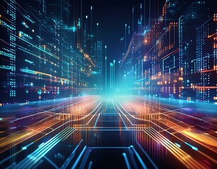 Programming code abstract technology background of software deve