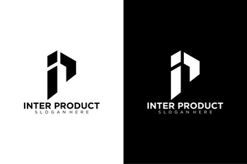 IP Letter Logo, PI logo Design Template Vector Illustration