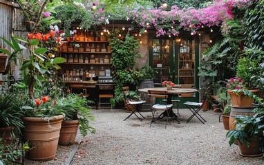 Delightful Petersham Nurseries garden lush foliage