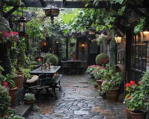 Magical Petersham Nurseries garden vibrant greenery