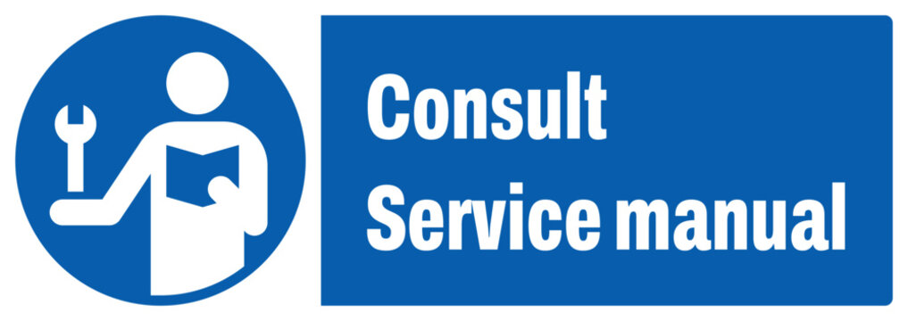 ISO mandatory safety signs_consult service manual landscape size 1/2 a4,a3,a2,a1