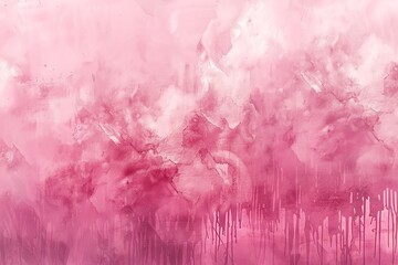 Fototapeta premium Pastel pink background with watercolor textures, selective focus, artistic theme, surreal, double exposure, painters canvas backdrop