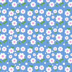 seamless pattern with flowers