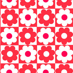 seamless background with flowers