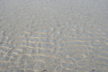 Detailed sand texture from sea erosion