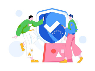 Internet financial management investment flat vector concept operation hand drawn illustration
