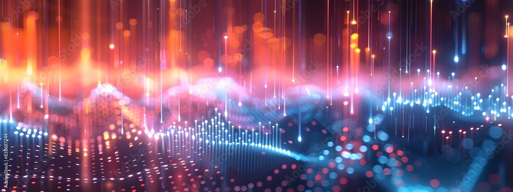 Poster d rendered frequency range display of a signal