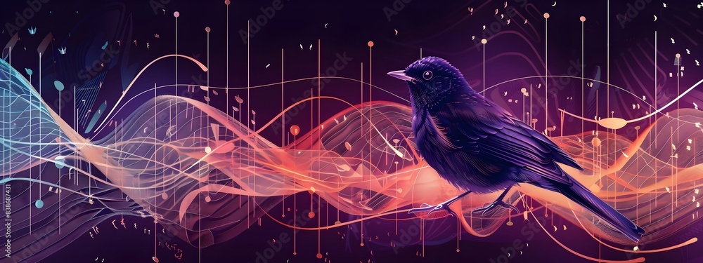 Poster of chirp signal frequency variation over time