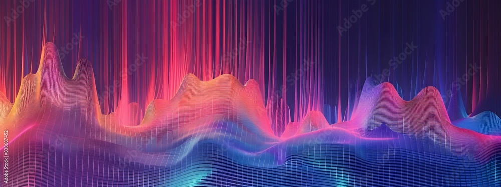 Poster of chirp signal frequency varying over time