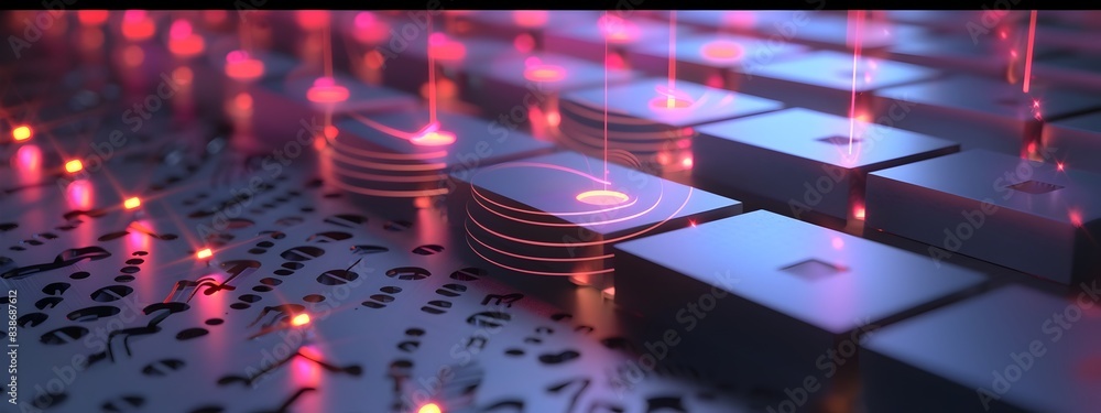 Poster d rendered diagram of sensor detecting frequency changes