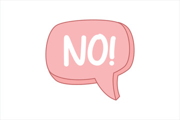 Wrong Yes Flat Sticker Design