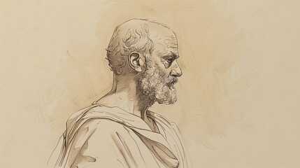 Fototapeta premium Ministry and Adaptability: 1 Corinthians 9 Biblical Illustration with Apostle's Rights, Self-control on Beige Background and Copyspace