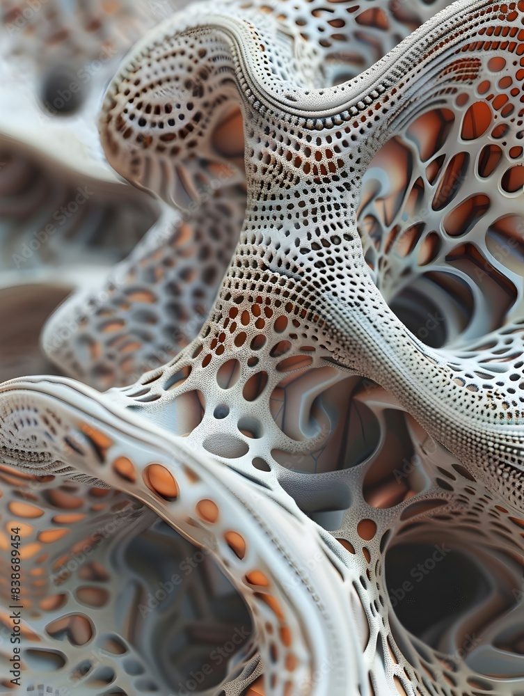 Poster captivating abstract neural patterns showcasing dynamic computational art