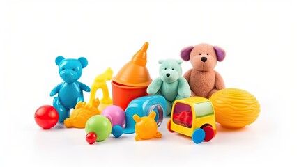 Kids Toys Isolated on white background