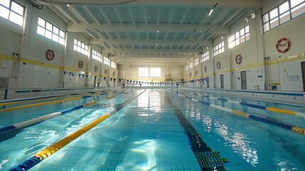 Fototapeta premium Swimming Pool with Swim Lane 