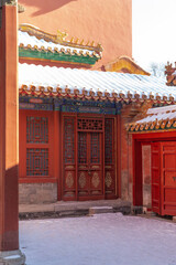 snow view of the Forbidden City