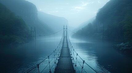Obraz premium Hanging bridge in Germany 