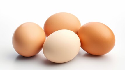 Eggs Isolated on white background 