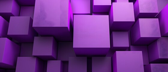 abstract background 3d geometric cube, wallpaper banner.