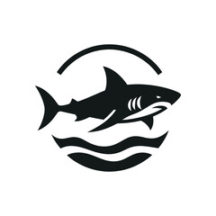 Dynamic Shark Logo Vector – Perfect for Marine Branding and Ocean-Themed Designs