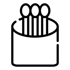 swabs outline icon