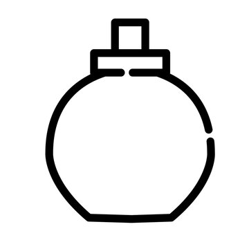 black perfume bottle icon clip art preview