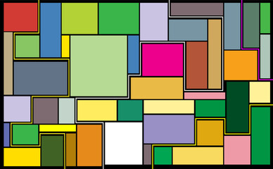 Abstract colorful geometric line pattern background,  Contemporary printable seamless pattern with abstract Minimal elegant line brush stroke shapes and line