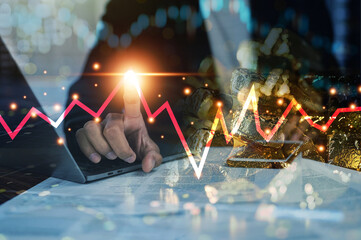 A savvy businessman sees gold trading as a lucrative investment opportunity, leveraging its...