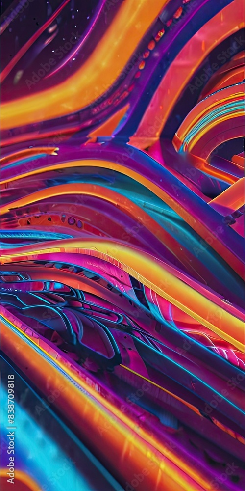 Wall mural abstract colorful background