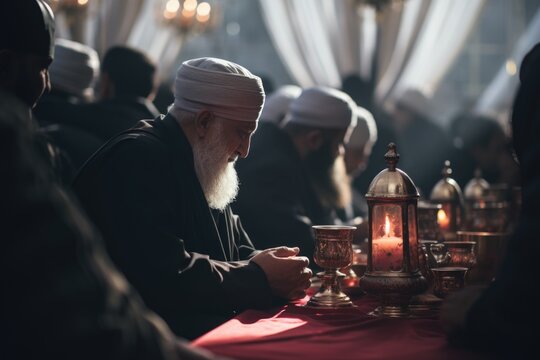 Muharram observance: islamic new year - honoring the significance of the islamic new year with prayers, remembrance, and acts of charity, symbolizing a fresh start and spiritual growth.