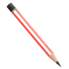 Red pencil watercolor.