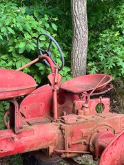 rusty tractor