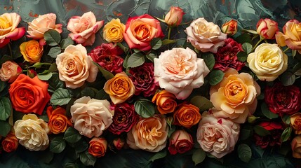 roses of various colors