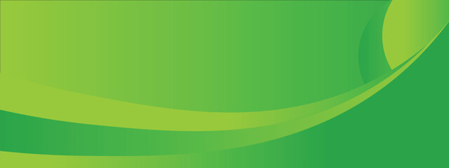 Banner wave green gradient background for power point