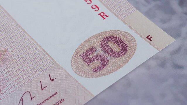 50 Congo Congolese CFA francs currency legal tender banknote bill close up 5