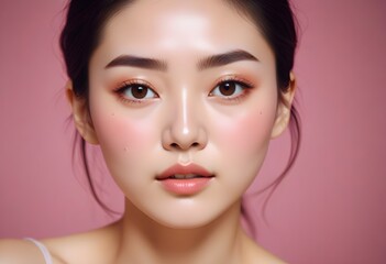 Fototapeta premium Korean woman face beauty