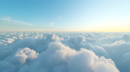 Background of sky with clouds.