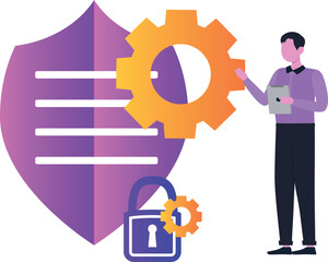 The guy is talking about security settings.